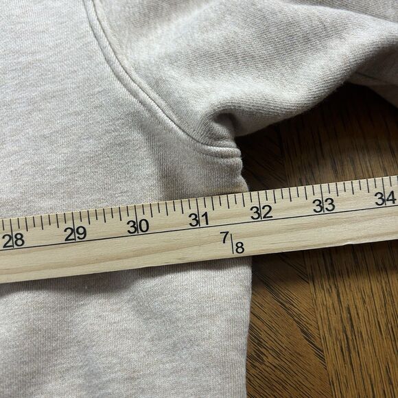 Lacoste Hoodie Mens 4XL Loose Fit Giant Crocodile Logo Sweatshirt Gray Green Y2K - Picture 6 of 11